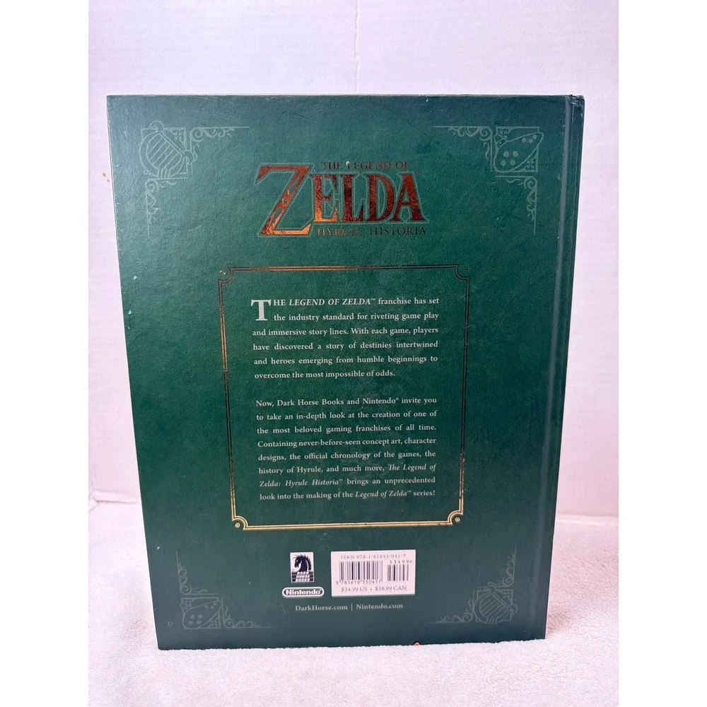 Dark Horse The Legend of Zelda Hyrule Historia Green Hardcover Art Book